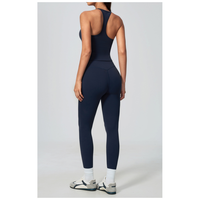 Ensemble de leggings et débardeur pour femme avec logo personnalisé GH, tenue de yoga taille haute, ensemble de vêtements de sport pour l'entraînement, 2 pièces