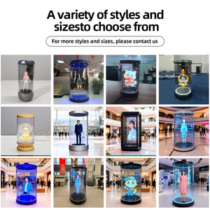 Layar Holografik <span class=keywords><strong>3D</strong></span> Ukuran Manusia 75 Inci untuk Dalam Ruangan dengan Interaksi AI dan Efek <span class=keywords><strong>3D</strong></span> Melayang untuk Pameran Bisnis - Product Image 4