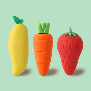 Borrador de dibujos animados, borrador gigante con forma de zanahoria, papelería, borrador con forma de fruta, útiles escolares - Product Image 4