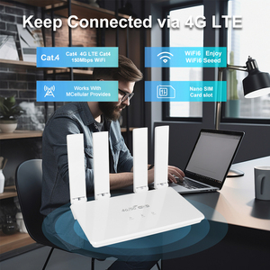 Cổng chuyển tiếp kuwfi 300Mbps <span class=keywords><strong>2.4G</strong></span> 4G LTE wifi thiết bị văn phòng 4G wifi6 Router không dây với cổng chức năng lọc - Product Image 6