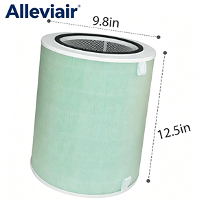 Alleviair KJ500 Replacement Air Purifier Filter-5-Stage H13 True <strong>HEPA</strong> &amp; Activated Carbon for Happi KJ500 Home &amp; Office Use - Product Image 3