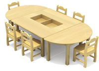 Combinaison en bois de bois pour enfants, table et chaise, soins pour enfants, maternelle, table d'apprentissage, pour bébés