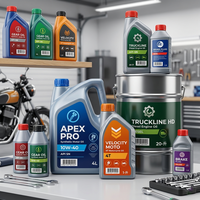 Étiquettes autocollantes résistantes aux produits chimiques pour huile moteur, synthétiques, imperméables, robustes, pour bidons d'huile moteur (1L/4L) et seaux de 20L