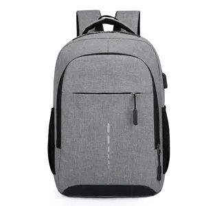 design small thin casual polyester backpack usb 15 laptop bags with logo