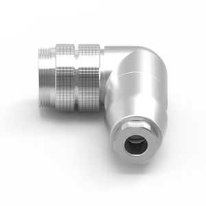 5 Pin M23 90 Degree Connector Assembly Screw-In Type Waterproof 250V - Product Image 2
