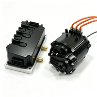 Moteur DC 96V 30KW à refroidissement par eau, contrôleur 600A pour AUV, ROV, moto électrique, ski nautique, kart électrique de course 72V tout-terrain