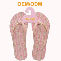 Sandales tongs pour femmes, design de créateur, imprimé rose, rose clair, lanières ornées, printemps été automne, semelle épaisse, écologiques