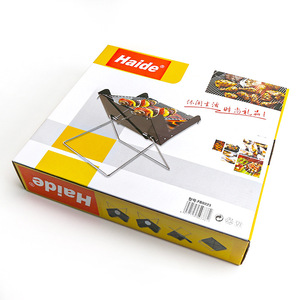 Portable <b>BBQ</b> grill, outdoor mini X-shaped <b>BBQ</b> rack, home charcoal <b>BBQ</b> <b>tool</b>, mini charcoal grill rack - Product Image 4