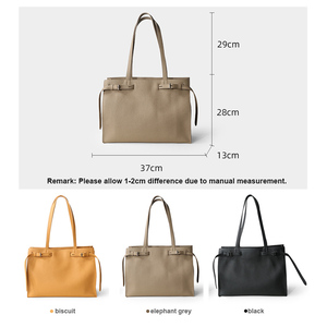High Quality Women's <strong>Laptop</strong> <strong>Bag</strong> Full Grain Cowhide Totes Handbag Luxury Genuine Leather Shoulder <strong>Bag</strong> Large Capacity for <strong>Ladies</strong> - Product Image 6
