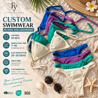 Nouvelle collection 2026 : Ensemble de bikinis de luxe personnalisés pour femme, maillot de bain côtelé plissé, tenue de plage, vente en gros usine, tendance