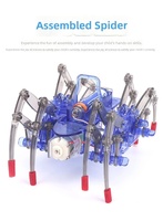 Artisanat scientifique et technologique : Robot araignée DIY, Gadgets mécaniques, Kit d'expériences scientifiques STEM, Jouets