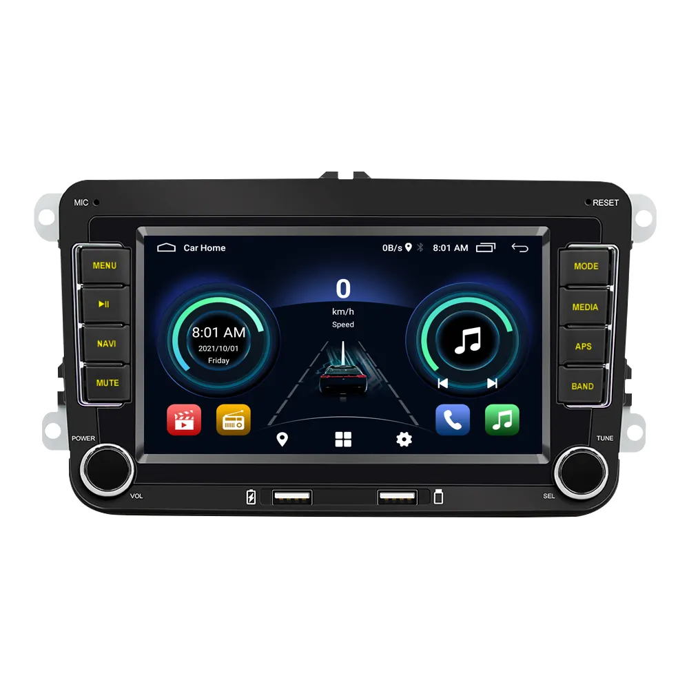 Android 10.0ระบบนำทาง GPS สำหรับ VW Golf Jetta Polo,เครื่องเล่นวิทยุรถยนต์รองรับ WiFi