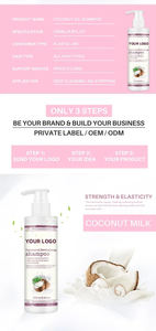 Mejora el cabello seco al hidratar el cabello rizado al eliminar el aceite de nuez marroquí suave anudado Aceite de coco Champú de aceite controlado Condi - Product Image 5