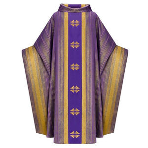 Vêtements liturgiques unisexes pour prêtres catholiques, chasuble élégante, costume de clergé, col, robe, cape, polyester médiéval - Product Image 4