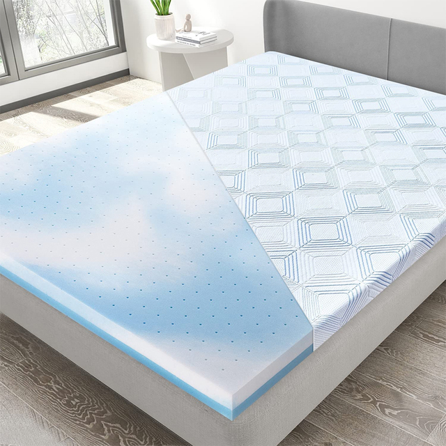Hotel Comfort High Sleep Quality Roll up Sleep Therapy Ice Silk Foam Mattress Topper