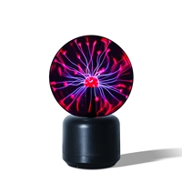 Boule de plasma de 6 pouces, réactive au son, effet d'éclair magique, cadeau original, décoration de la maison, boule de plasma pour les projets scientifiques des enfants