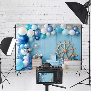 Fondale Fotografico per Interni a Tema Marinaio, Prezzo all'Ingrosso, per Fotografia di Famiglia e Foto di Compleanno dei Bambini - Product Image 1
