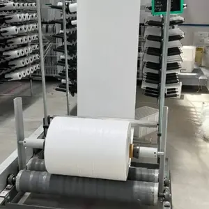 Zhiye 2024 China Tube Woven Pp Bags Pp Woven Fabric Rolls Pp Woven Sack Roll Polypropylene Bag Roll