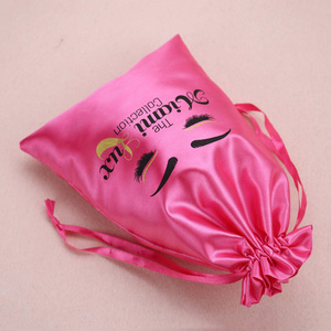 Custom Logo Small Satin <b>Dust</b> Pouch Gift Packaging Hair Wig Silk Satin Drawstring <b>Bag</b> for Jewelry Packaging - Product Image 5