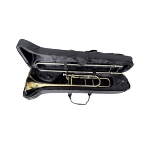 Trombón Tenor SEASOUND OEM JYTB506, Instrumento Musical <span class=keywords><strong>de</strong></span> Latón con Vara <span class=keywords><strong>de</strong></span> Afinación Dorada, Clave Bb/F - Product Image 6