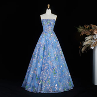 Robe de soirée Jancember LSZ460, élégante, avec des paillettes brillantes, des appliques florales, robe de bal formelle, robe de cérémonie