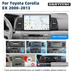 토요타 코롤라 EX 2000-2013용 8코어 안드로이드 카 라디오 스테레오 DSP 오디오 비디오 플레이어 카플레이 GPS 4G FM AM 카 DVD 플레이어 - Product Image 3