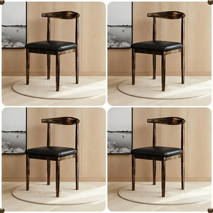 Sedia <span class=keywords><strong>da</strong></span> <span class=keywords><strong>Pranzo</strong></span> dal Design Minimalista, Arredamento Moderno per Hotel e Ristoranti di Lusso, <span class=keywords><strong>Sedie</strong></span> Nordiche in Metallo e Pelle per <span class=keywords><strong>Sala</strong></span> <span class=keywords><strong>da</strong></span> <span class=keywords><strong>Pranzo</strong></span> - Product Image 4