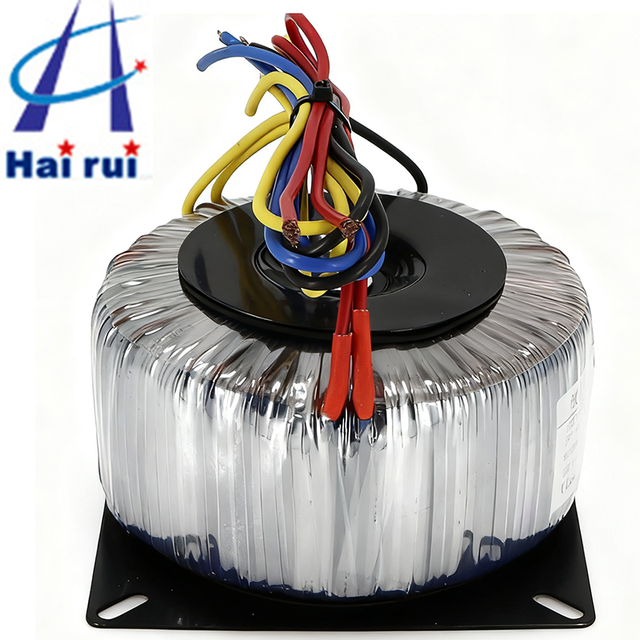 Hairui Three Phase High-Efficiency Toroidal Transformer 1000W 110V/220V/380V Inputs 110V Output 95%-97% Efficiency