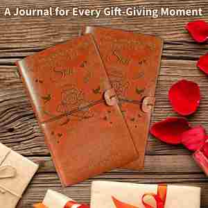 1pc A6 Mini Spiral Binding PU Leather Refillable <b>Journal</b> Father's Day & Birthday Gift for Son Mom Dad - Product Image 2