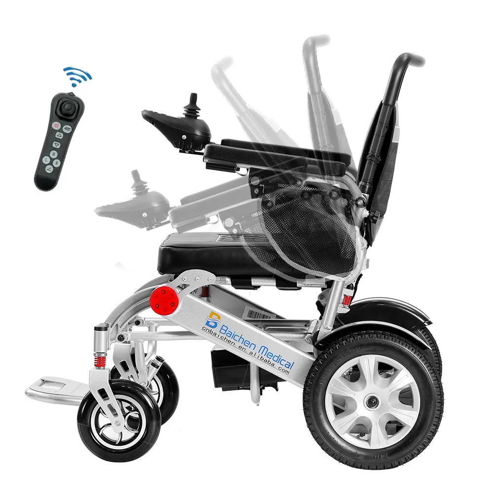 עיצוב חדש e9000f מתקפל אוטומטית לכיסא גלגלים חכם לכיסא גלגלים לקשישים