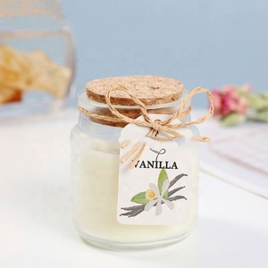 China Wholesale Bulk Canada Customised Unusual Clear Glass Candle Jars With Cork <b>Lids</b> - Product Image 4