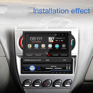 ユニバーサルカーDVDプレーヤー7インチ格納式タッチスクリーンマルチメディアMP5BT USBFMオーディオ1 Din Androidカーラジオ - Product Image 5