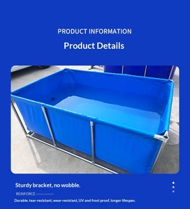 Estanque Plegable de PVC Reforzado Premium: Solución Portátil y Resistente para Acuicultura y Piscinas de Carreras - Product Image 5
