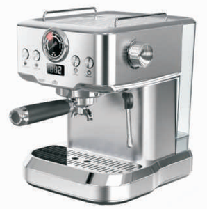 <span class=keywords><strong>Cafetera</strong></span> Espresso Semiautomática <span class=keywords><strong>Italiana</strong></span> de Acero Inoxidable con Boquillas de Vapor, Diseño Inteligente para el Hogar - Product Image 1
