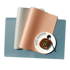 Mantel individual de silicona cuadrado de 40x30cm, antideslizante, impermeable y resistente al calor para uso en el hogar y la cocina. - Product Image 1