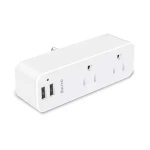 US Power Strip Extension Socket with 2 outlet and 2 USB without Cable Wall mounted socket