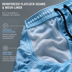 Celana Pantai Pria Sublimasi Custom, Cepat Kering, Bernapas, Menyerap Keringat - Product Image 6