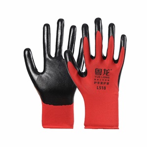 ถุงมือทำงานเคลือบไนไตรล์ Yue Long รุ่น L518 ป้องกันการเสียดสี กันลื่น ถุงมือไนลอนแบบเต็มแผ่น สำหรับงานทั่วไป - Product Image 2
