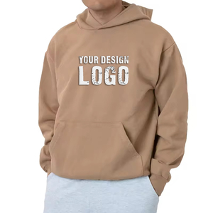Sweat à capuche pour femme surdimensionné avec poches kangourou, personnalisé en gros, lourd, décontracté, épais, pour l'extérieur - Product Image 6