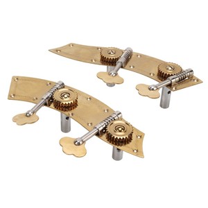 2 uds. Clavijas <span class=keywords><strong>de</strong></span> afinación <span class=keywords><strong>de</strong></span> graves SINTONIZADOR <span class=keywords><strong>DE</strong></span> Metal doble cabezal <span class=keywords><strong>de</strong></span> máquina doble pieza <span class=keywords><strong>de</strong></span> repuesto perilla <span class=keywords><strong>de</strong></span> engranaje abierto dorado - Product Image 2