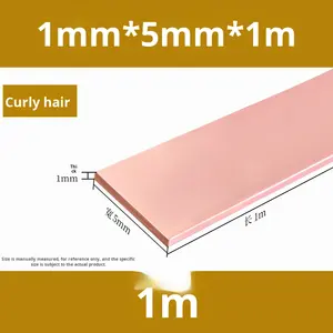 Barramento De Cobre T2 Barra De Cobre Vermelha Tira De Cobre Estanhada Placa De Cobre De Aterramento Condutivo Barramento Placa De Tira De Cobre - Product Image 2