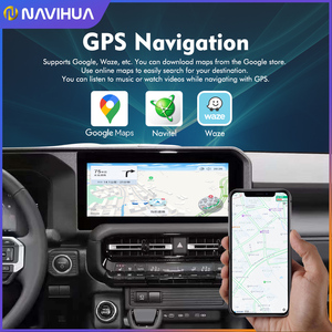 Navihua 12.3 "128GB Android GPS navigation hệ thống đa phương tiện nội thất Kit nâng cấp màn hình mới cho Toyota <span class=keywords><strong>Prado</strong></span> lc250 2024 <span class=keywords><strong>2025</strong></span> - Product Image 4