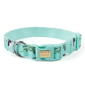 New Arrival Fabric <b>Dog</b> Collar Anti Escape Printed Design Engravable Pet Collar <b>Leash</b> For Small Medium <b>Dogs</b> - Product Image 5
