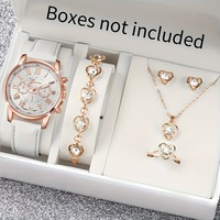 Meilleures ventes : Ensemble de 5 pièces en acrylique, écologique, 40 mm, pour le commerce international, tendance et polyvalent, comprenant boucles d'oreilles clous, collier et bracelet