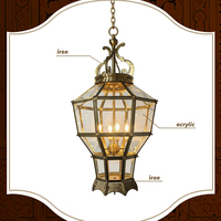 Lustre LED en fer et acrylique orné de style moyen-oriental haut de gamme pour la décoration de restaurants et d'hôtels