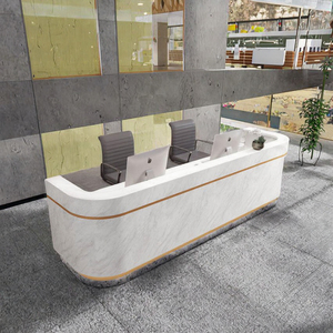 Bureau de réception moderne en bois personnalisé, écologique, durable, pour spa, hôtel, usage commercial, bureau - Product Image 5