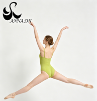 Maillot de Ballet para Mujer con Tirantes Finos, Costura Vertical, para Gimnasia, Entrenamiento y Danza