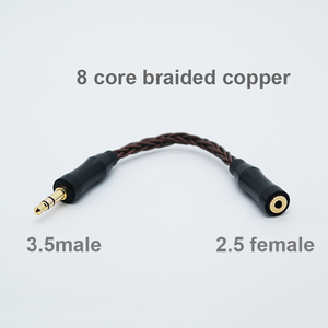 สายอะแดปเตอร์ไฮไฟ8คอร์ OCC 2.5ตัวเมียถึง<span class=keywords><strong>3.5</strong></span>เป็น4.4สายที่สมดุลสำหรับอุปกรณ์เสริมหูฟัง PS4 Moondrop - Product Image 4