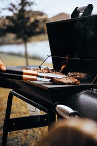 <b>Barbecue</b> Modern Stainless Steel Adjustable Height Trolley Roast Whole Lamb Suckling Pig Outdoor Camping Party MGD-0004 Balcony H - Product Image 6