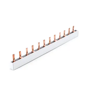 C45/Dz47 Koperen Mcb Bus Bar Terminal 2P Stroomonderbreker 100a Busbar Koper 1.8*8Mm Schakelaar Aansluiting